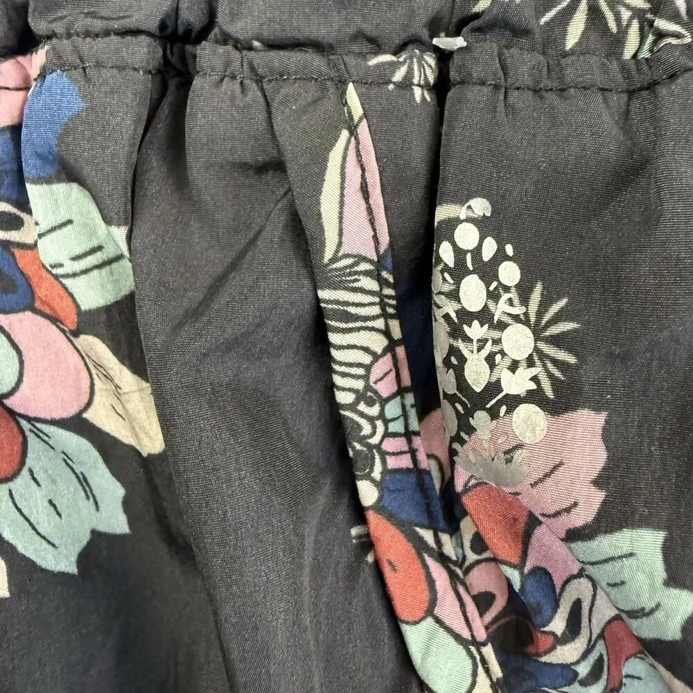 Free People Movement The Way Home Running Shorts Women Large Floral Athleisure